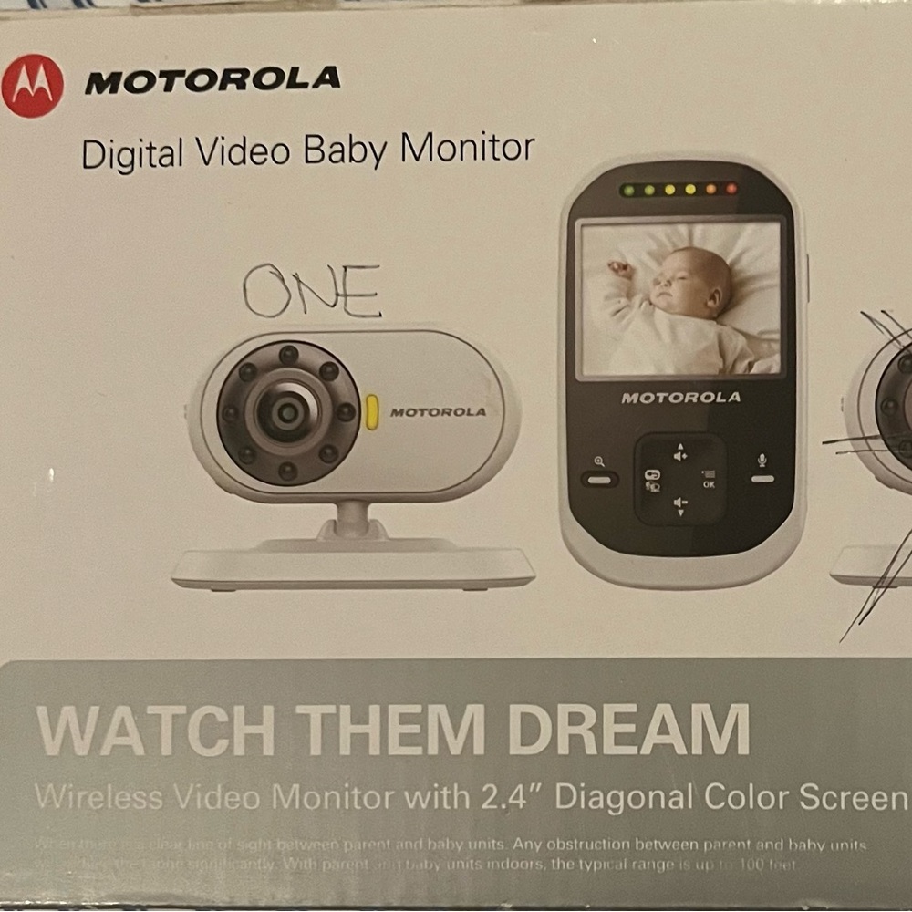 Never used baby monitor with audio and video MOTOROLA